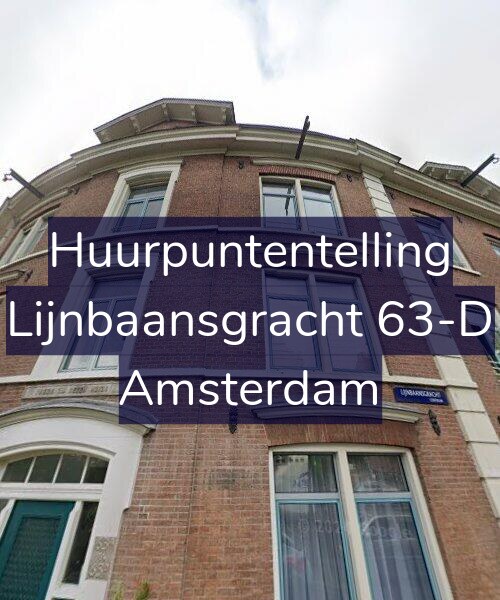 Foto gevel Huurpuntentelling voor Lijnbaansgracht 63-D, Amsterdam