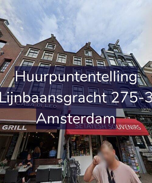 Foto gevel Huurpuntentelling voor Lijnbaansgracht 275-3, Amsterdam