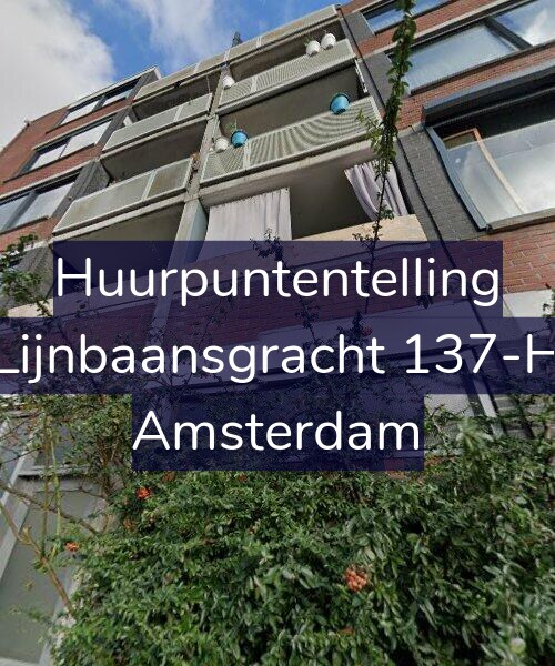 Foto gevel Huurpuntentelling voor Lijnbaansgracht 137-H, Amsterdam