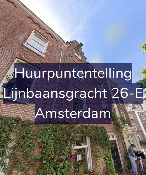 Foto gevel Huurpuntentelling voor Lijnbaansgracht 26-E, Amsterdam