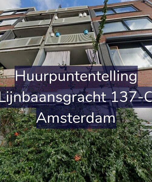 Foto gevel Huurpuntentelling voor Lijnbaansgracht 137-C, Amsterdam