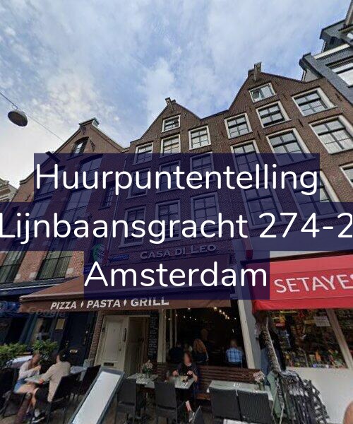 Foto gevel Huurpuntentelling voor Lijnbaansgracht 274-2, Amsterdam