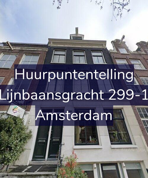 Foto gevel Huurpuntentelling voor Lijnbaansgracht 299-1, Amsterdam