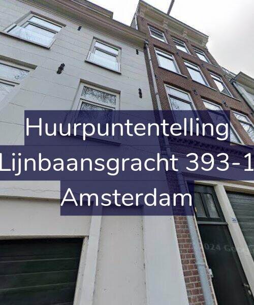 Foto gevel Huurpuntentelling voor Lijnbaansgracht 393-1, Amsterdam