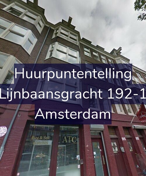 Foto gevel Huurpuntentelling voor Lijnbaansgracht 192-1, Amsterdam
