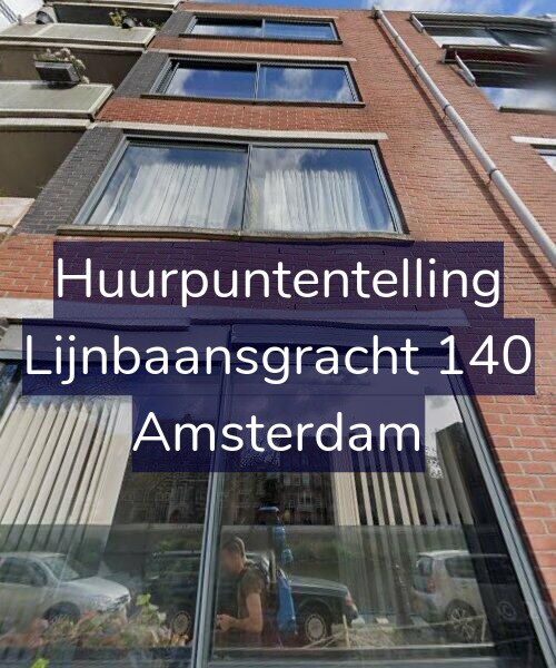 Foto gevel Huurpuntentelling voor Lijnbaansgracht 140, Amsterdam