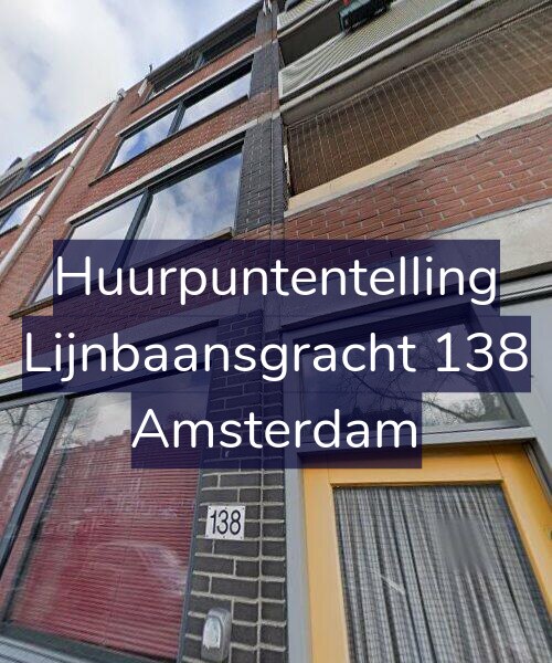 Foto gevel Huurpuntentelling voor Lijnbaansgracht 138, Amsterdam