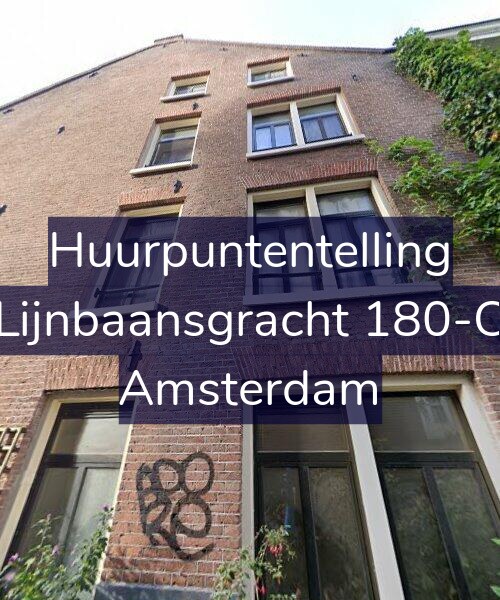 Foto gevel Huurpuntentelling voor Lijnbaansgracht 180-C, Amsterdam