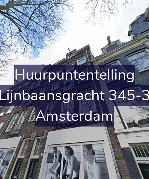 Foto gevel Huurpuntentelling voor Lijnbaansgracht 345-3, Amsterdam
