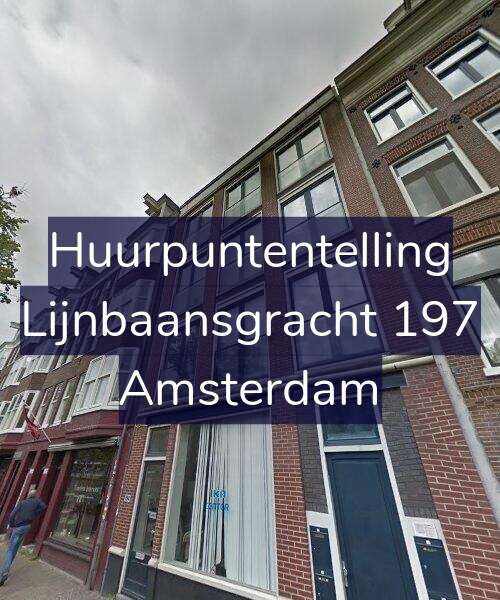 Foto gevel Huurpuntentelling voor Lijnbaansgracht 197, Amsterdam