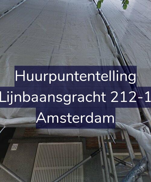 Foto gevel Huurpuntentelling voor Lijnbaansgracht 212-1, Amsterdam