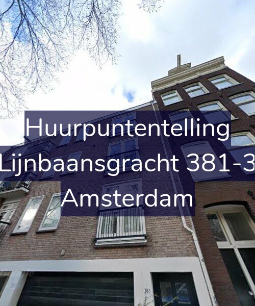 Foto gevel Huurpuntentelling voor Lijnbaansgracht 381-3, Amsterdam