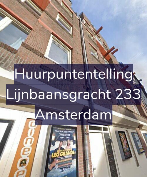 Foto gevel Huurpuntentelling voor Lijnbaansgracht 233, Amsterdam