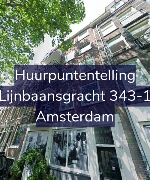 Foto gevel Huurpuntentelling voor Lijnbaansgracht 343-1, Amsterdam