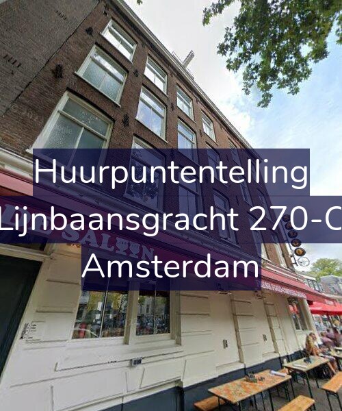 Foto gevel Huurpuntentelling voor Lijnbaansgracht 270-C, Amsterdam