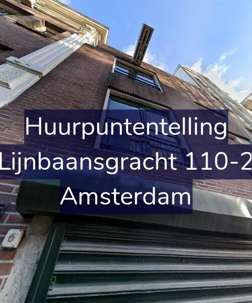 Foto gevel Huurpuntentelling voor Lijnbaansgracht 110-2, Amsterdam