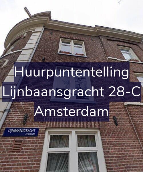 Foto gevel Huurpuntentelling voor Lijnbaansgracht 28-C, Amsterdam