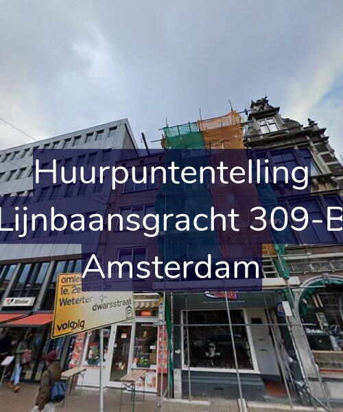 Foto gevel Huurpuntentelling voor Lijnbaansgracht 309-B, Amsterdam