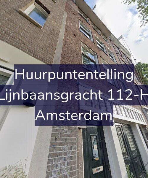Foto gevel Huurpuntentelling voor Lijnbaansgracht 112-H, Amsterdam