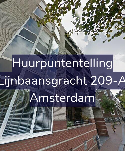 Foto gevel Huurpuntentelling voor Lijnbaansgracht 209-A, Amsterdam