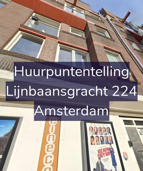 Foto gevel Huurpuntentelling voor Lijnbaansgracht 224, Amsterdam