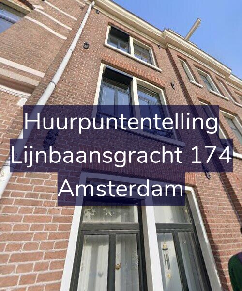 Foto gevel Huurpuntentelling voor Lijnbaansgracht 174, Amsterdam