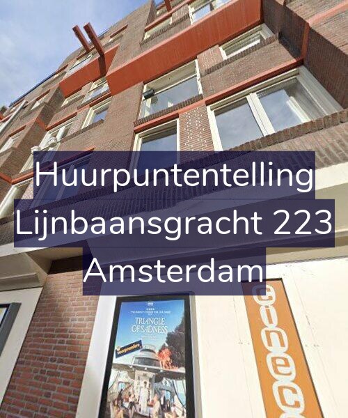 Foto gevel Huurpuntentelling voor Lijnbaansgracht 223, Amsterdam