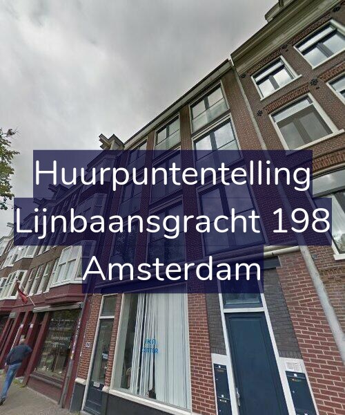 Foto gevel Huurpuntentelling voor Lijnbaansgracht 198, Amsterdam