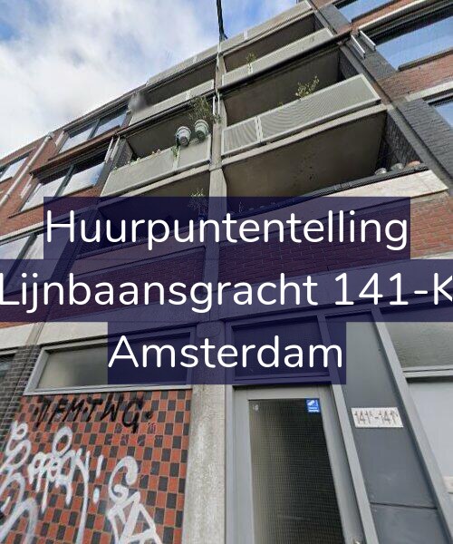 Foto gevel Huurpuntentelling voor Lijnbaansgracht 141-K, Amsterdam