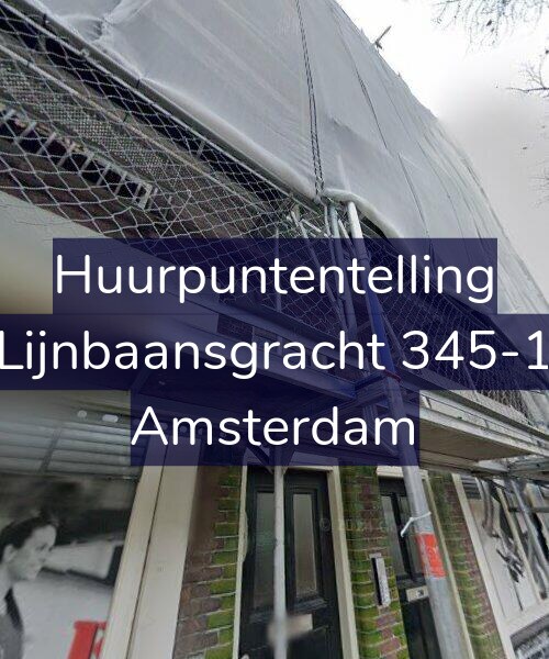 Foto gevel Huurpuntentelling voor Lijnbaansgracht 345-1, Amsterdam