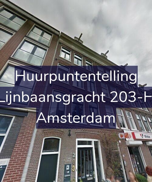 Foto gevel Huurpuntentelling voor Lijnbaansgracht 203-H, Amsterdam
