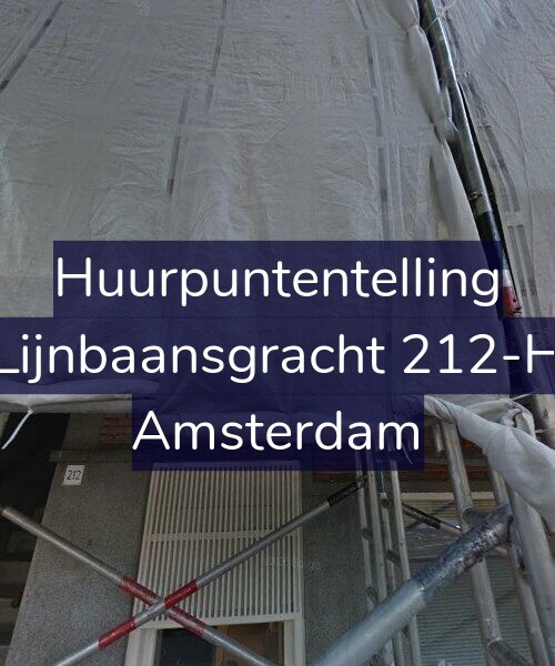 Foto gevel Huurpuntentelling voor Lijnbaansgracht 212-H, Amsterdam