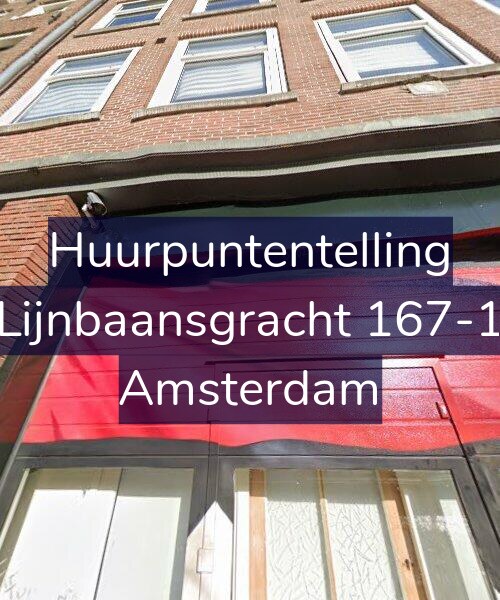 Foto gevel Huurpuntentelling voor Lijnbaansgracht 167-1, Amsterdam