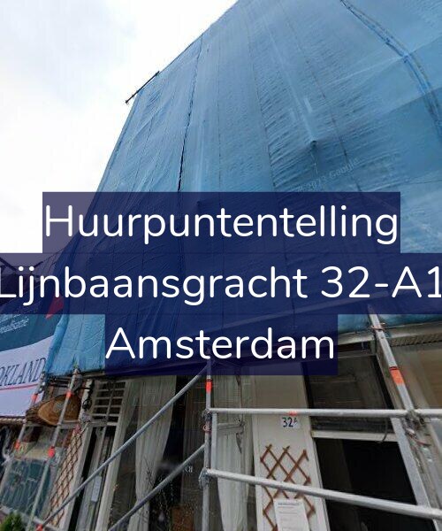 Foto gevel Huurpuntentelling voor Lijnbaansgracht 32-A1, Amsterdam