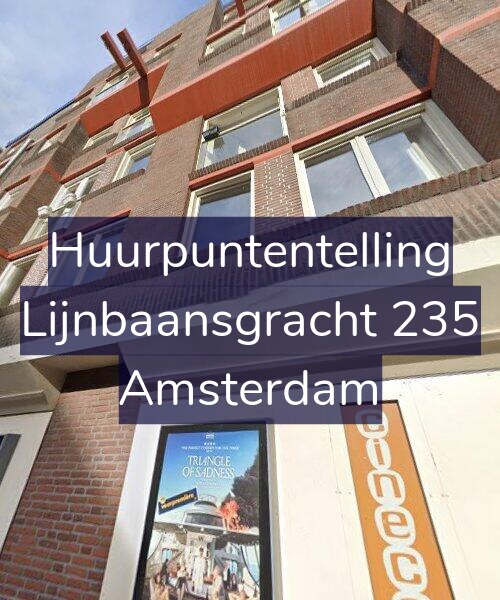 Foto gevel Huurpuntentelling voor Lijnbaansgracht 235, Amsterdam