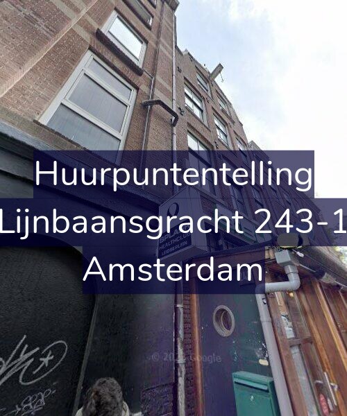 Foto gevel Huurpuntentelling voor Lijnbaansgracht 243-1, Amsterdam