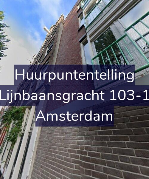 Foto gevel Huurpuntentelling voor Lijnbaansgracht 103-1, Amsterdam