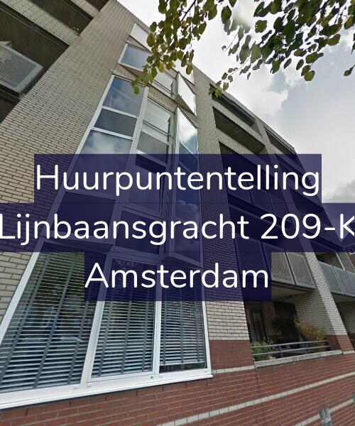 Foto gevel Huurpuntentelling voor Lijnbaansgracht 209-K, Amsterdam