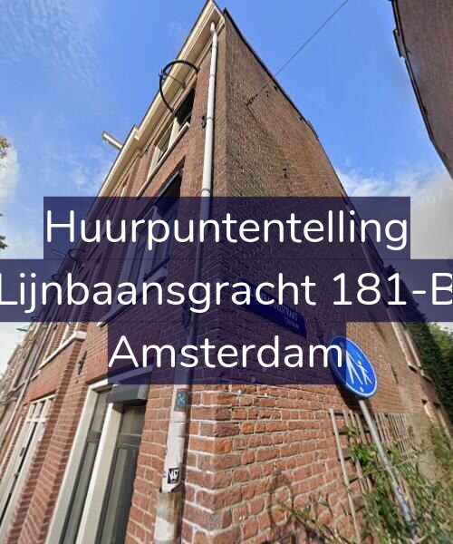 Foto gevel Huurpuntentelling voor Lijnbaansgracht 181-B, Amsterdam