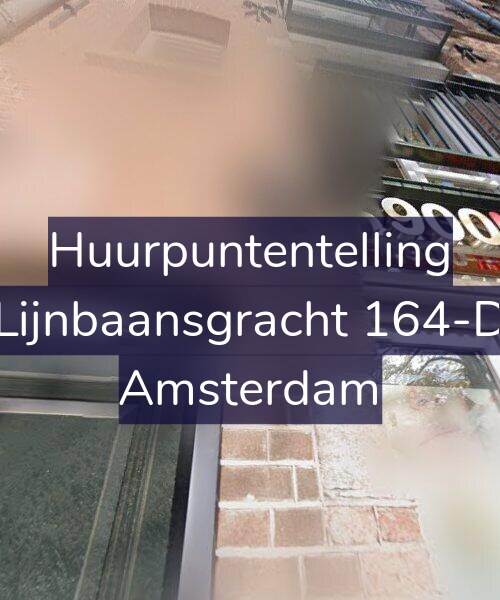 Foto gevel Huurpuntentelling voor Lijnbaansgracht 164-D, Amsterdam