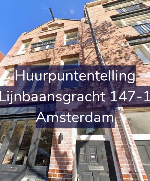 Foto gevel Huurpuntentelling voor Lijnbaansgracht 147-1, Amsterdam