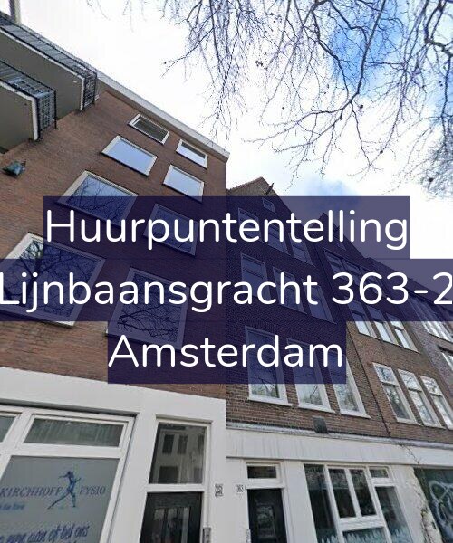 Foto gevel Huurpuntentelling voor Lijnbaansgracht 363-2, Amsterdam