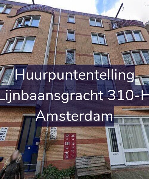 Foto gevel Huurpuntentelling voor Lijnbaansgracht 310-H, Amsterdam