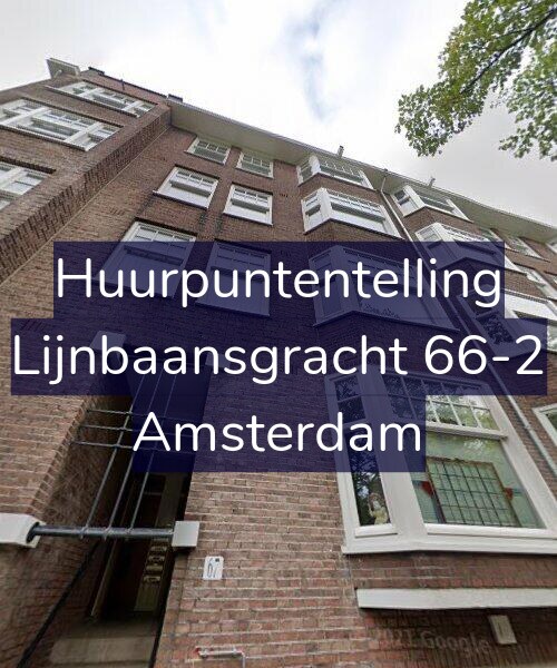 Foto gevel Huurpuntentelling voor Lijnbaansgracht 66-2, Amsterdam