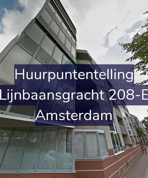 Foto gevel Huurpuntentelling voor Lijnbaansgracht 208-E, Amsterdam