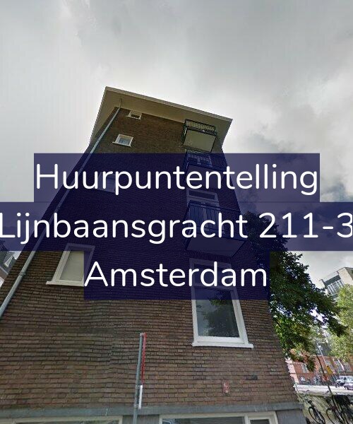 Foto gevel Huurpuntentelling voor Lijnbaansgracht 211-3, Amsterdam
