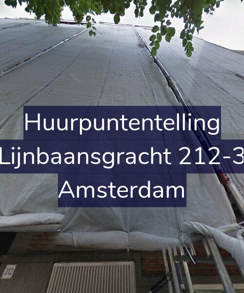 Foto gevel Huurpuntentelling voor Lijnbaansgracht 212-3, Amsterdam