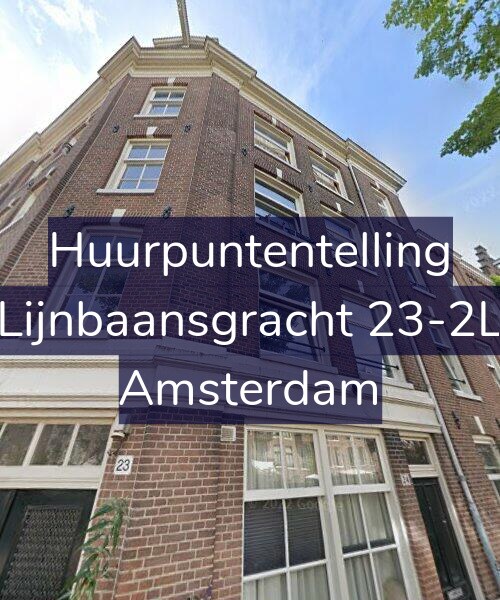 Foto gevel Huurpuntentelling voor Lijnbaansgracht 23-2L, Amsterdam