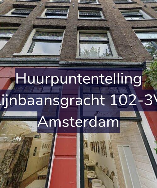 Foto gevel Huurpuntentelling voor Lijnbaansgracht 102-3V, Amsterdam