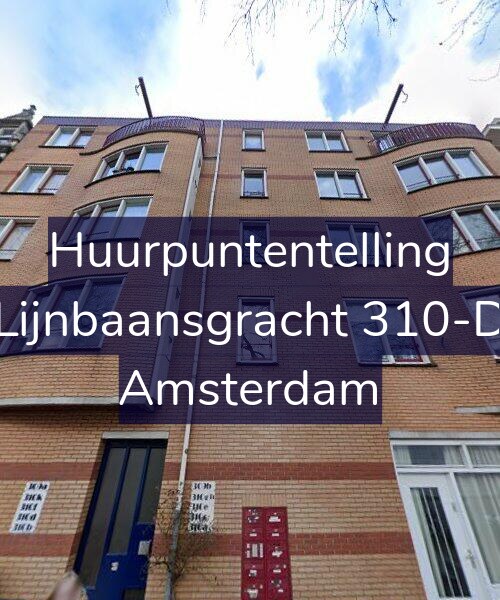 Foto gevel Huurpuntentelling voor Lijnbaansgracht 310-D, Amsterdam